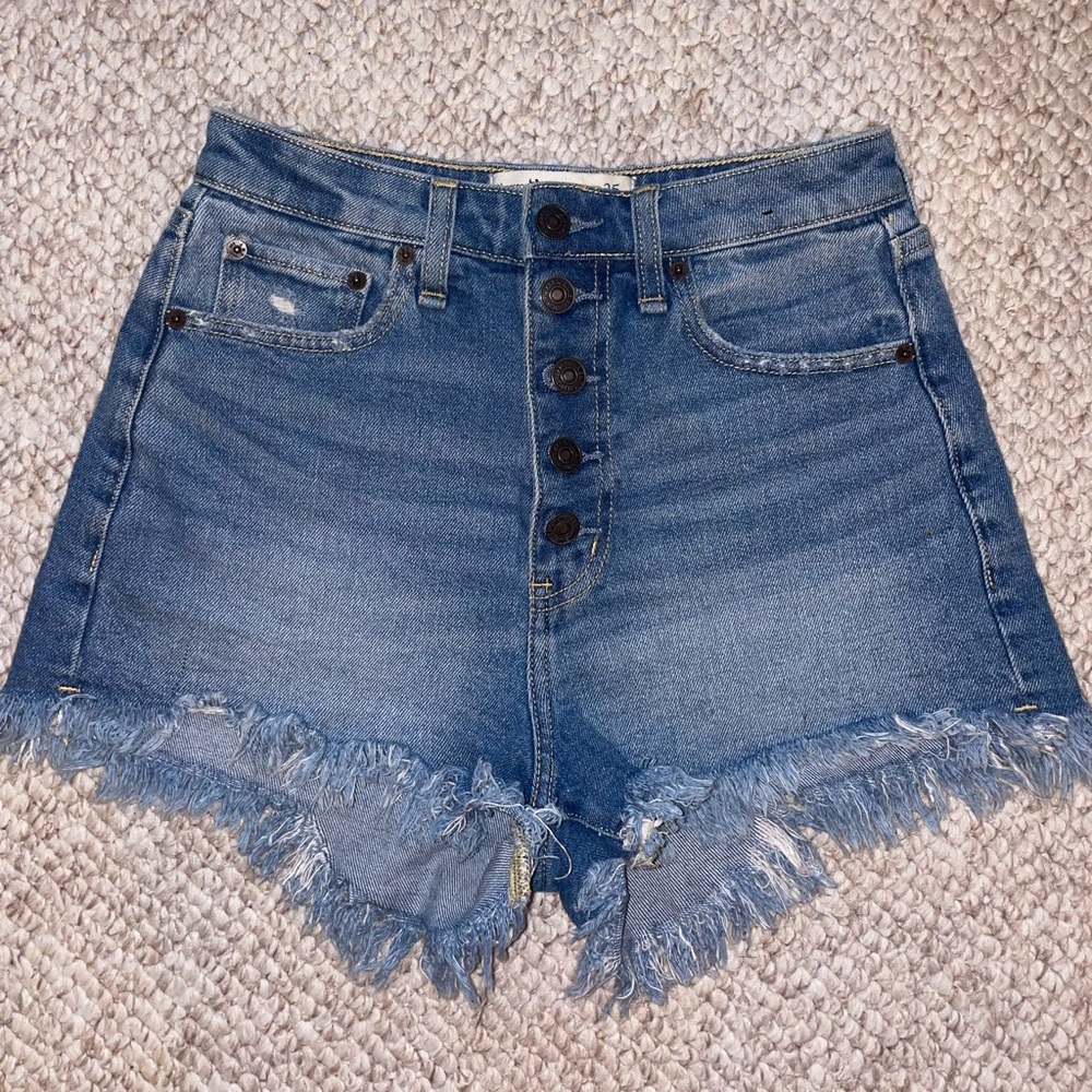 Abercrombie and Fitch curve love jean shorts